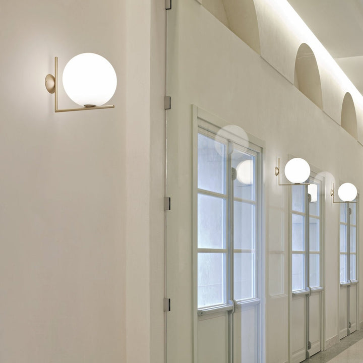 IC Ceiling & Wall Light - Flos - Wall Sconces - C/W2: 12.4" H - Chrome - HORNE