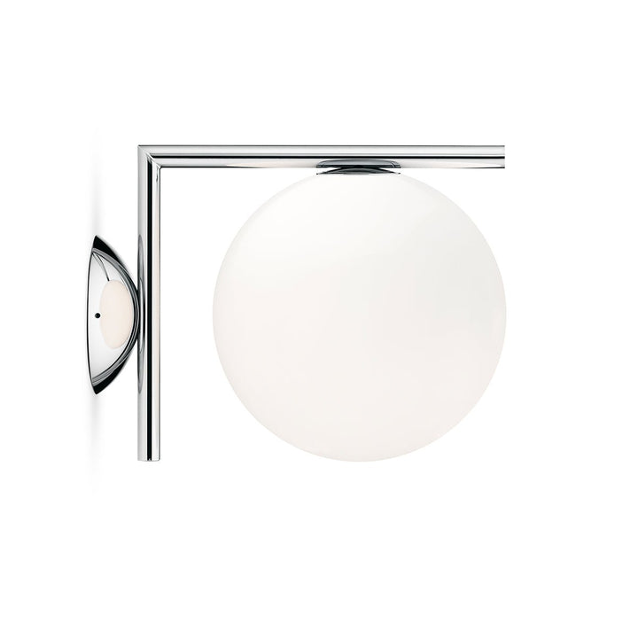 IC Ceiling & Wall Light - Flos - Wall Sconces - C/W1: 8.5" H - Chrome - HORNE