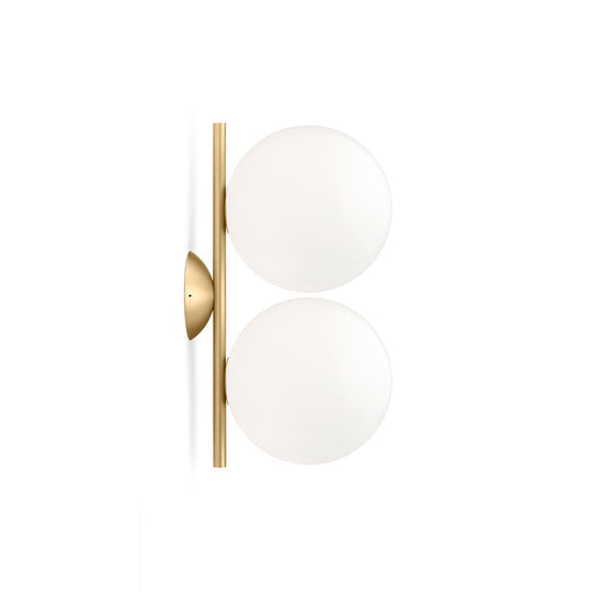 IC CW 1 Double - Flos - Wall Sconces - Brass - HORNE
