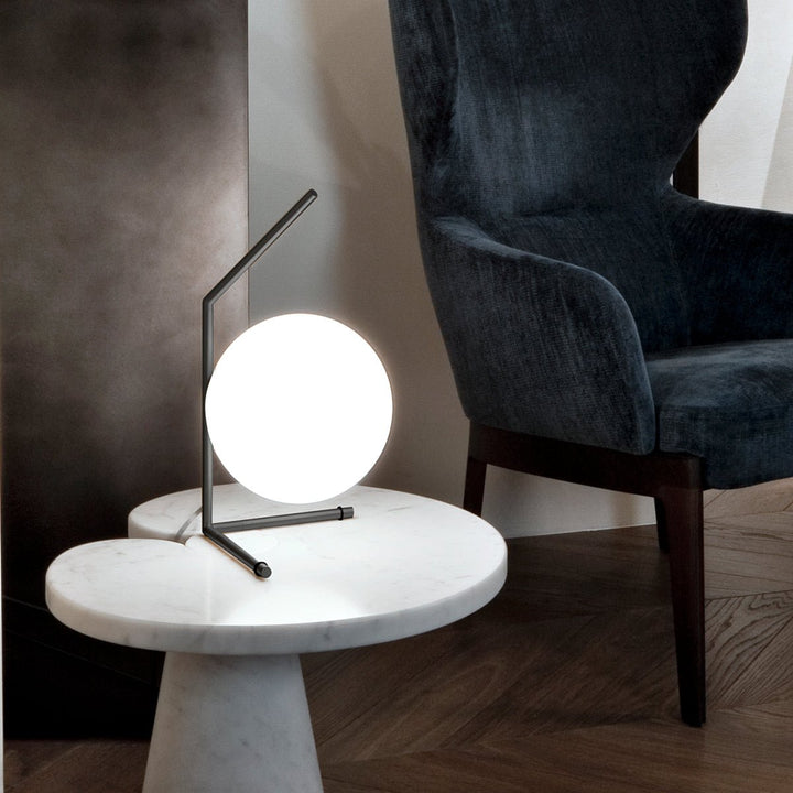 IC Dimmable Table Lamp - Flos - Table + Task - T2 - Red Burgundy - HORNE