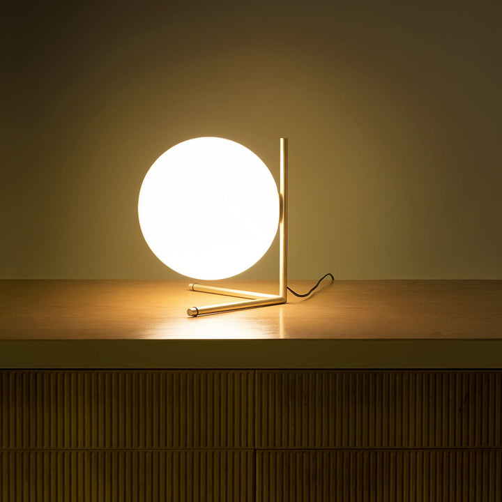 IC Dimmable Table Lamp - Flos - Table + Task - T2 - Red Burgundy - HORNE