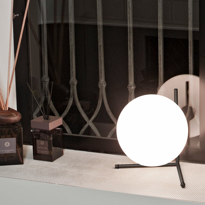 IC Dimmable Table Lamp - Flos - Table + Task - T2 - Red Burgundy - HORNE