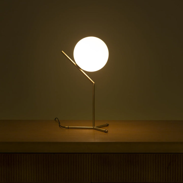 IC Dimmable Table Lamp - Flos - Table + Task - T2 - Red Burgundy - HORNE