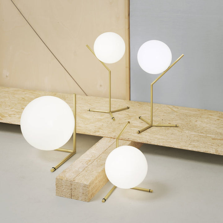 IC Dimmable Table Lamp - Flos - Table + Task - T2 - Red Burgundy - HORNE