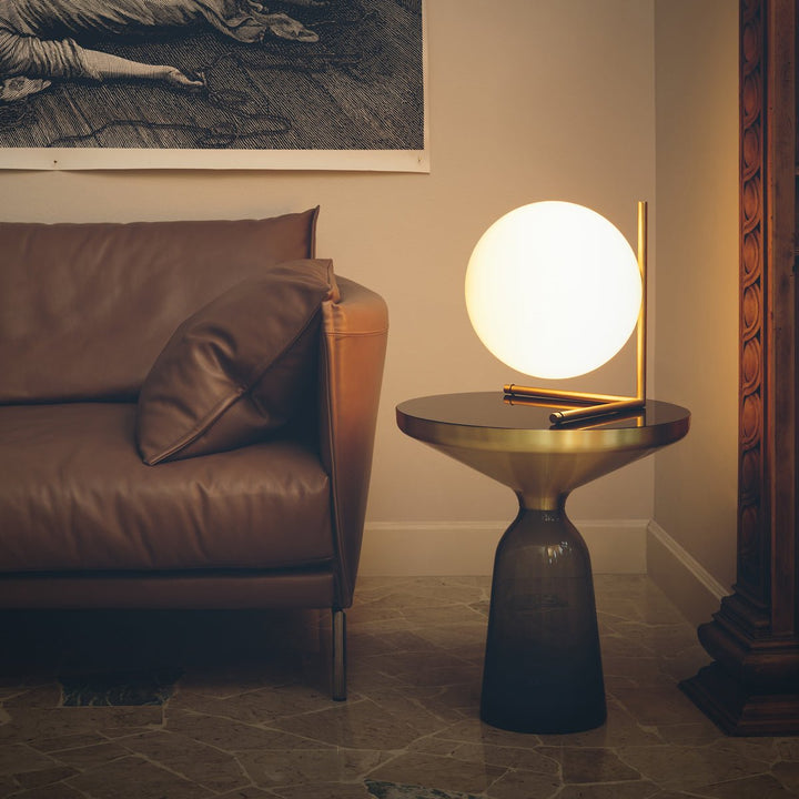 IC Dimmable Table Lamp - Flos - Table + Task - T2 - Red Burgundy - HORNE