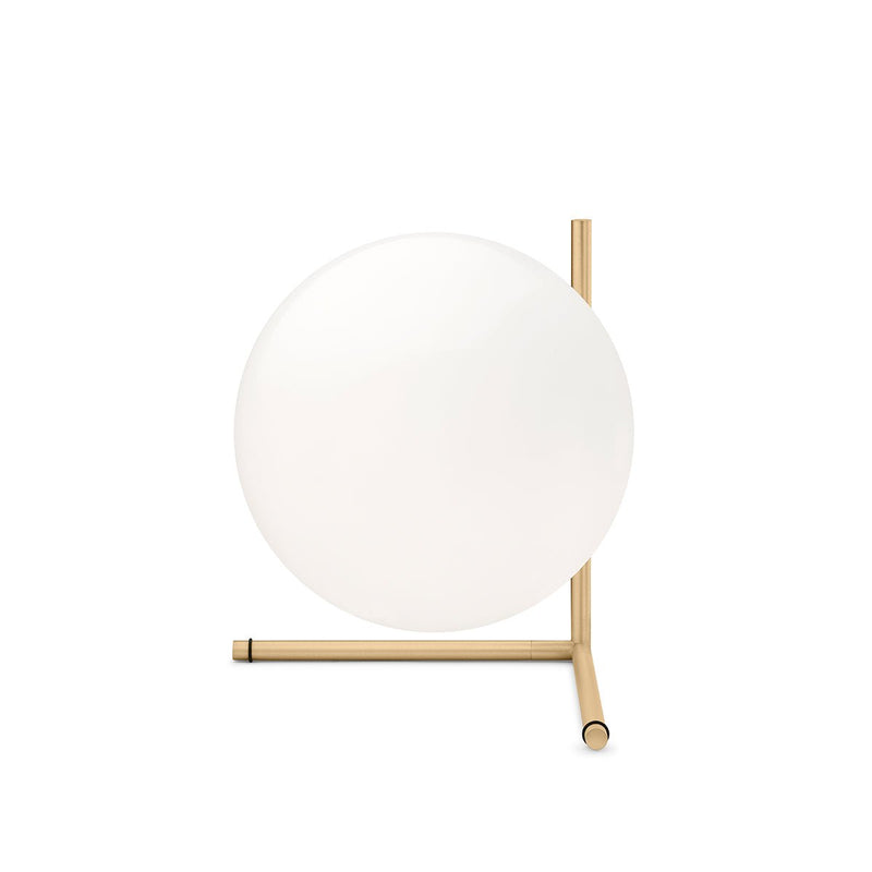 IC Dimmable Table Lamp - Flos - Table + Task - T1 High - Brass - HORNE