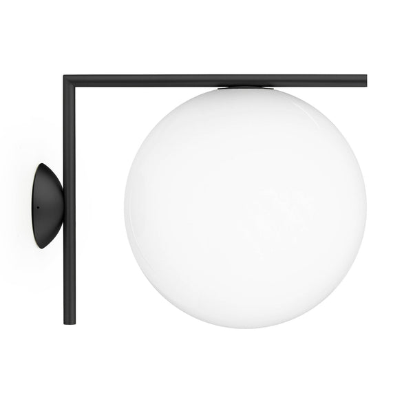 IC Outdoor 2 - Ceiling / Wall Sconce - Flos - Wall Sconces - Black - HORNE