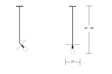 Industrial Pendant - Workstead - Pendants - Small - Hewn Brass - HORNE
