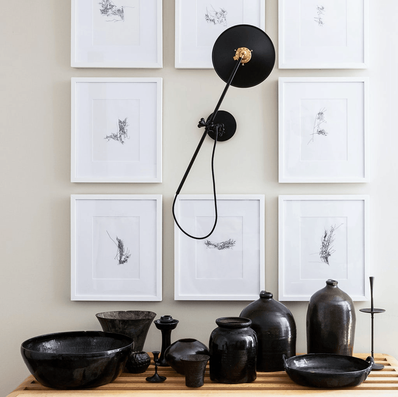 Industrial Wall Lamp - Workstead - Wall Sconces - Hardwired - Industrial Black - HORNE