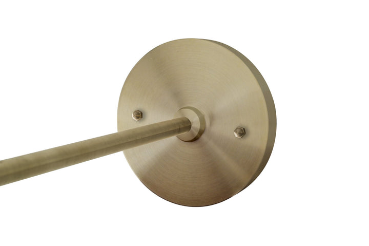 Industrial Wall Lamp - Workstead - Wall Sconces - Hardwired - Hewn Brass - HORNE