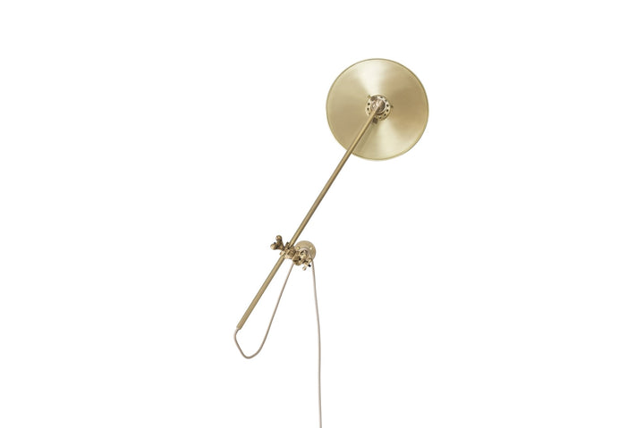 Industrial Wall Lamp - Workstead - Wall Sconces - Hardwired - Hewn Brass - HORNE
