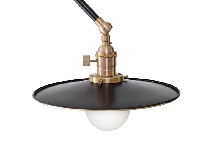 Industrial Wall Lamp - Workstead - Wall Sconces - Hardwired - Hewn Brass - HORNE