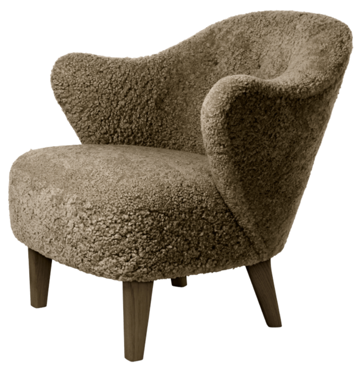 Ingeborg Lounge Chair - Sheepskin - Audo Copenhagen - Chairs - Moonlight - Smoked Oak - HORNE