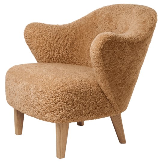 Ingeborg Lounge Chair - Sheepskin - Audo Copenhagen - Chairs - Honey - Natural Oak - HORNE