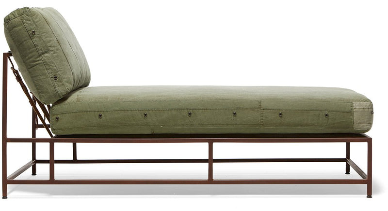 Inheritance Chair - Military Canvas Chaise Lounge
