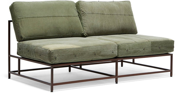 Inheritance Love Seat - Military Canvas