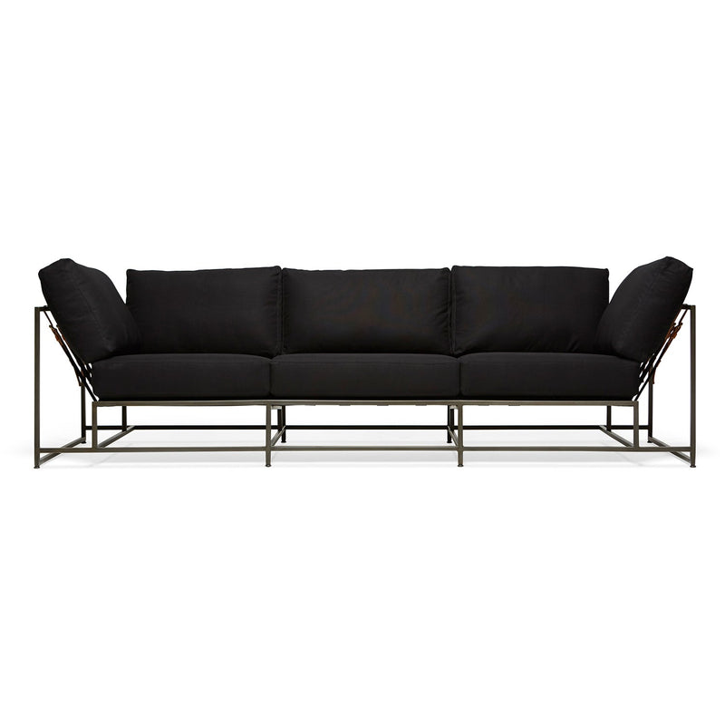 Inheritance Sofa - Black Frame/Black Canvas