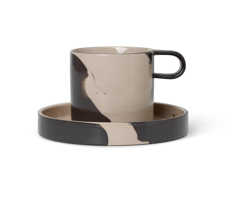 Inlay Cup with Saucer - Ferm Living - Coffee + Tea - HORNE
