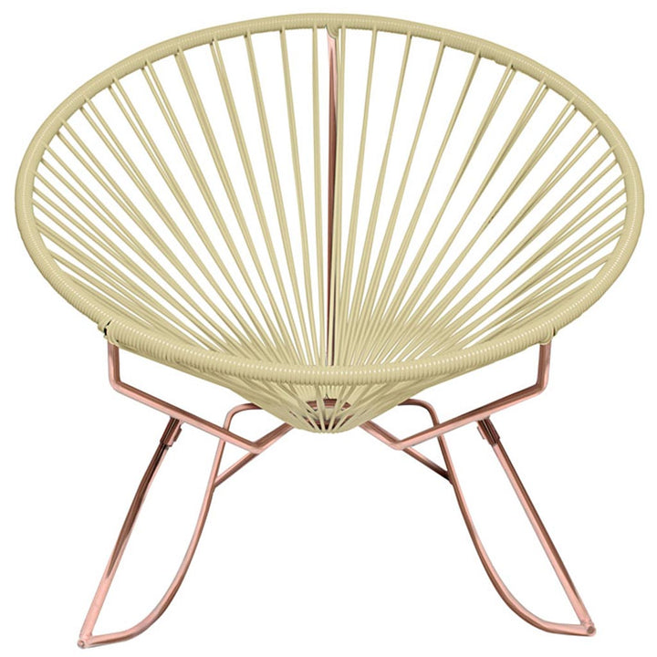 Innit Rocking Chair - Copper Base - Set of 2 - Innit Designs - Chairs - Ivory - HORNE