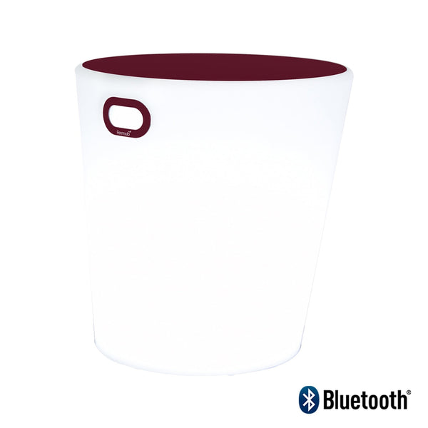 Inoui Lighting Stool 17" - Fermob - Outdoor Lights - Black Cherry - HORNE