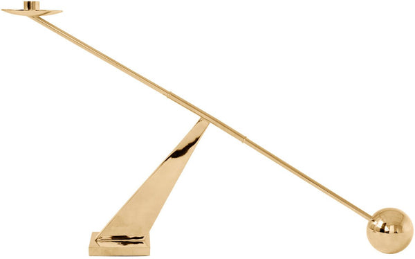 Interconnect Candle Holder - Large - Audo Copenhagen - Candle Holders - Polished Brass - HORNE