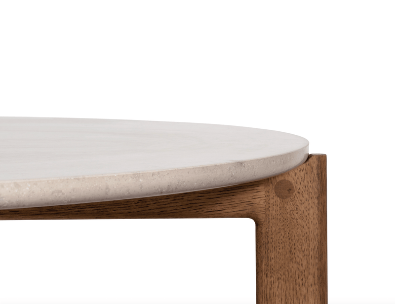 Iris Coffee Table - Asplund - Coffee Tables - Small - American Walnut - Brown Red Metal - HORNE