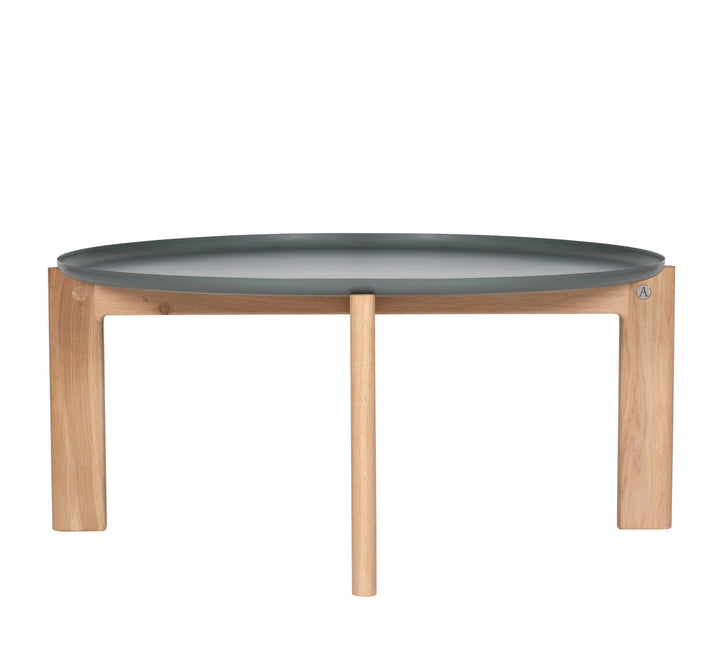 Iris Coffee Table - Asplund - Coffee Tables - Small - American Walnut - Brown Red Metal - HORNE