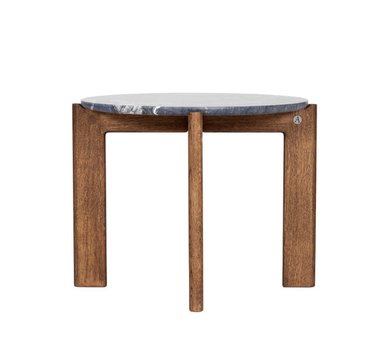 Iris Coffee Table - Asplund - Coffee Tables - Small - American Walnut - Brown Red Metal - HORNE
