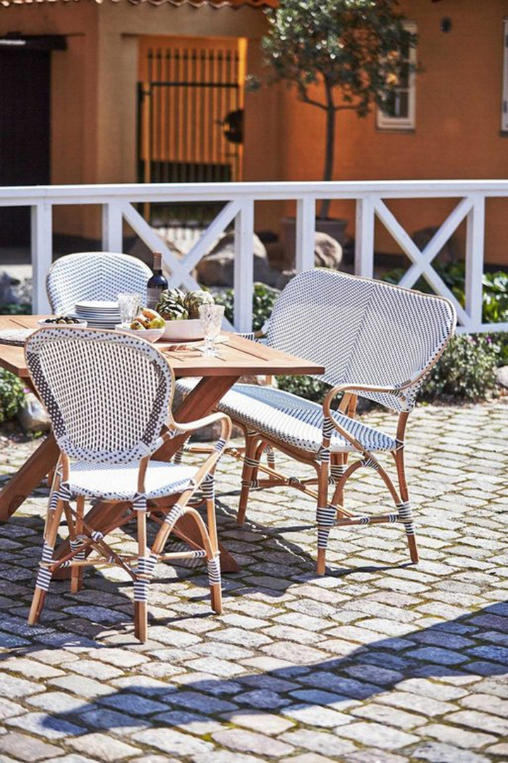Isabell Arm Chair - Sika Design - Chairs - White / Cappuccino Dots - HORNE