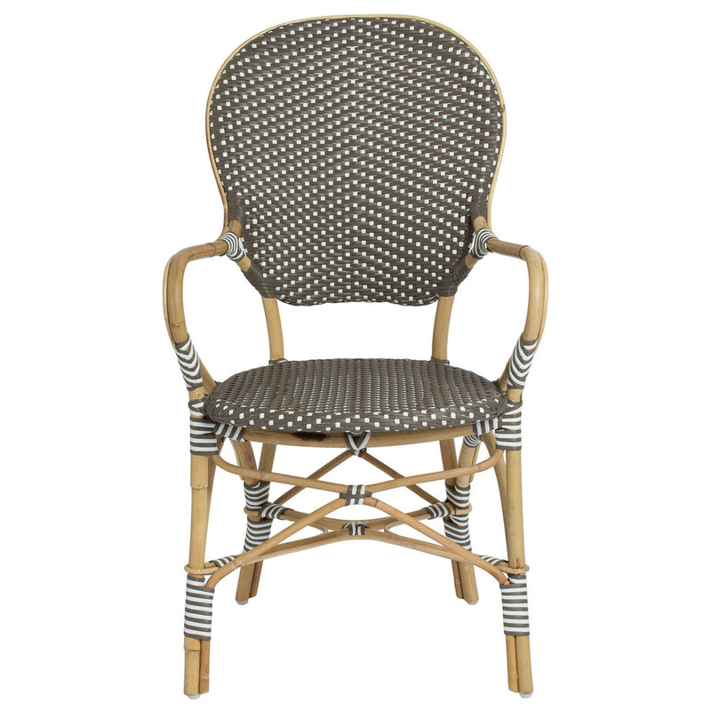 Isabell Arm Chair - Sika Design - Chairs - Cappuccino / White Dots - HORNE