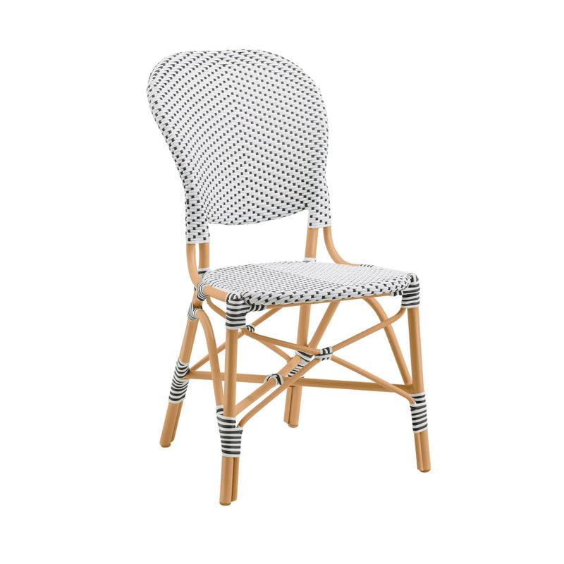 Isabell Side Chair AluRattan - Sika Design - Outdoor Furniture - White / Cappuccino Dots - White - HORNE