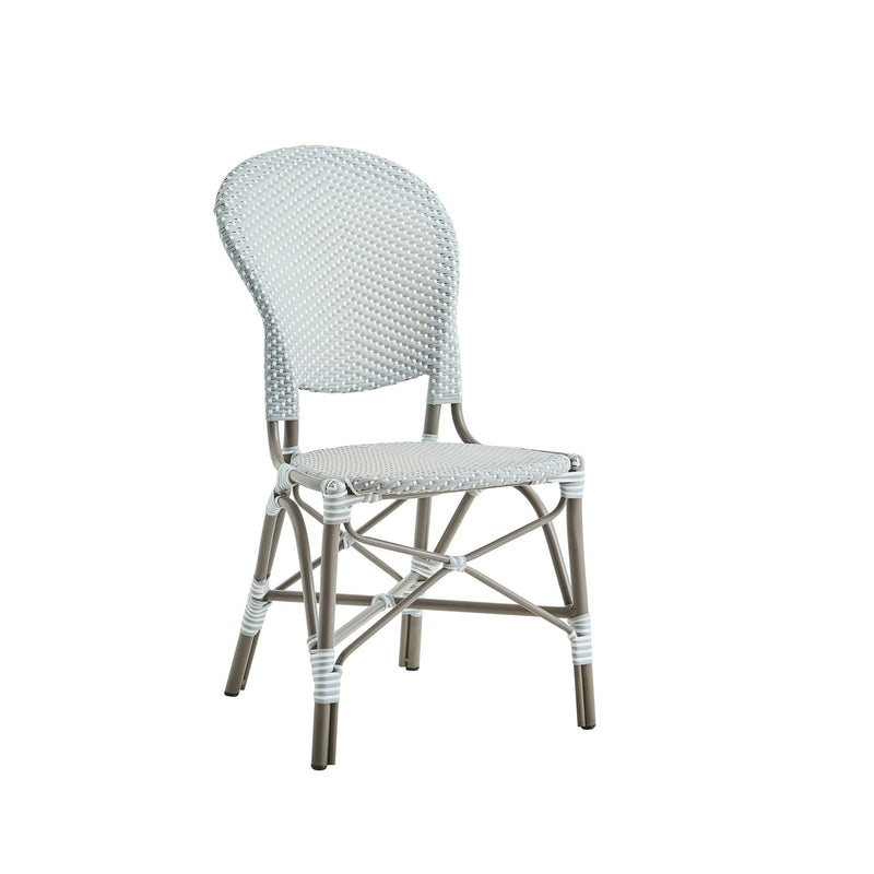 Isabell Side Chair AluRattan - Sika Design - Outdoor Furniture - White / Cappuccino Dots - White - HORNE