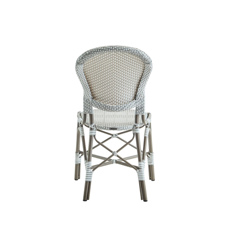 Isabell Side Chair AluRattan - Sika Design - Outdoor Furniture - White / Cappuccino Dots - White - HORNE