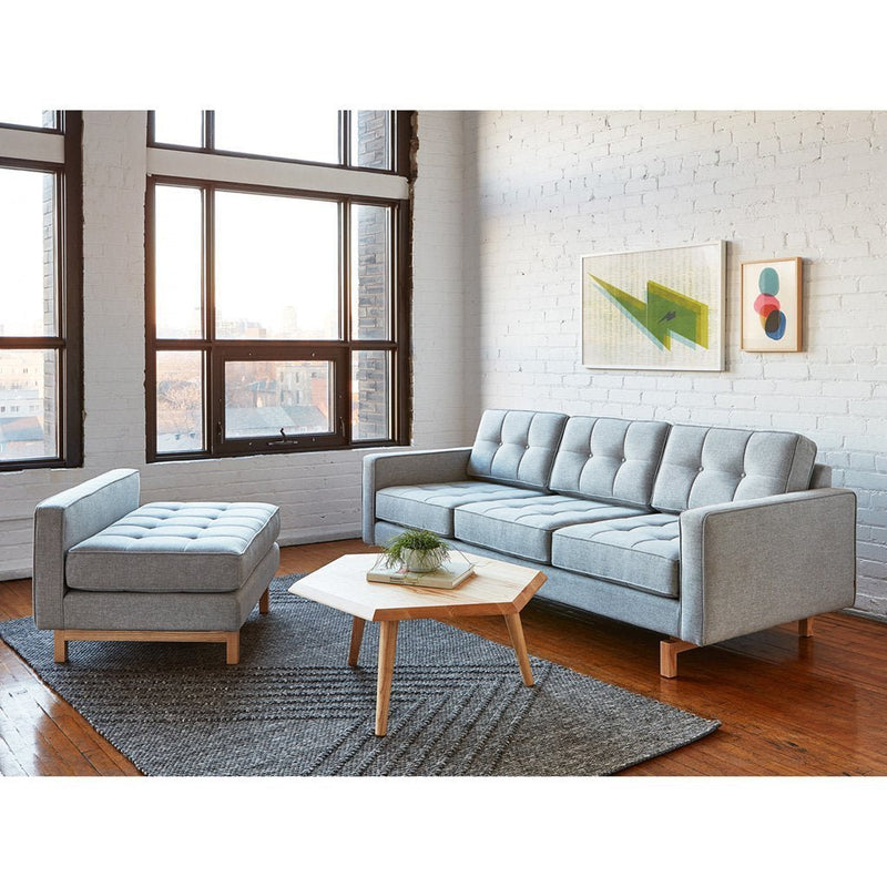 Jane 2 Lounge - Gus* Modern - Sofas - Bayview Silver - Walnut - HORNE