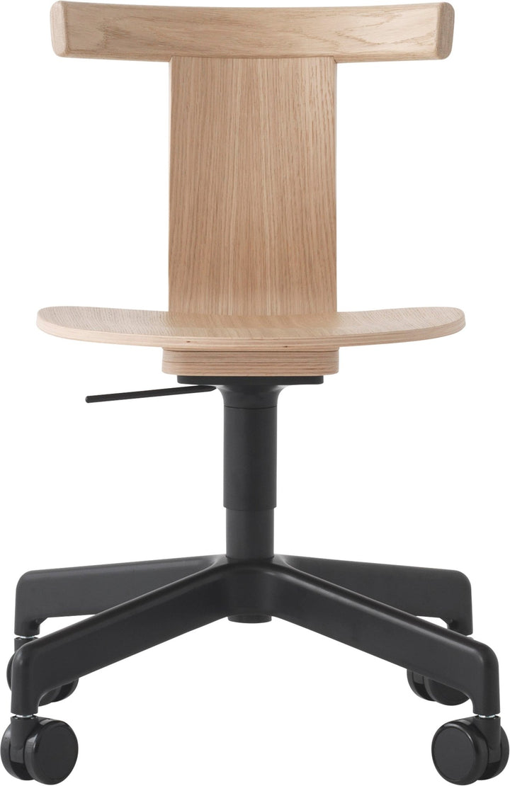 Jiro Swivel Chair - Resident - Chairs - Natural With Black Base - HORNE