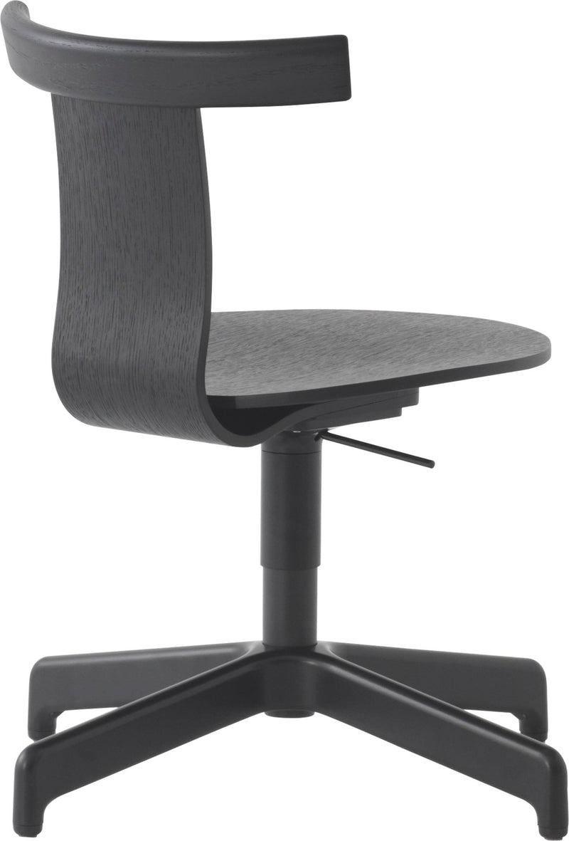 Jiro Swivel Chair - Resident - Chairs - Black With Black Base - HORNE