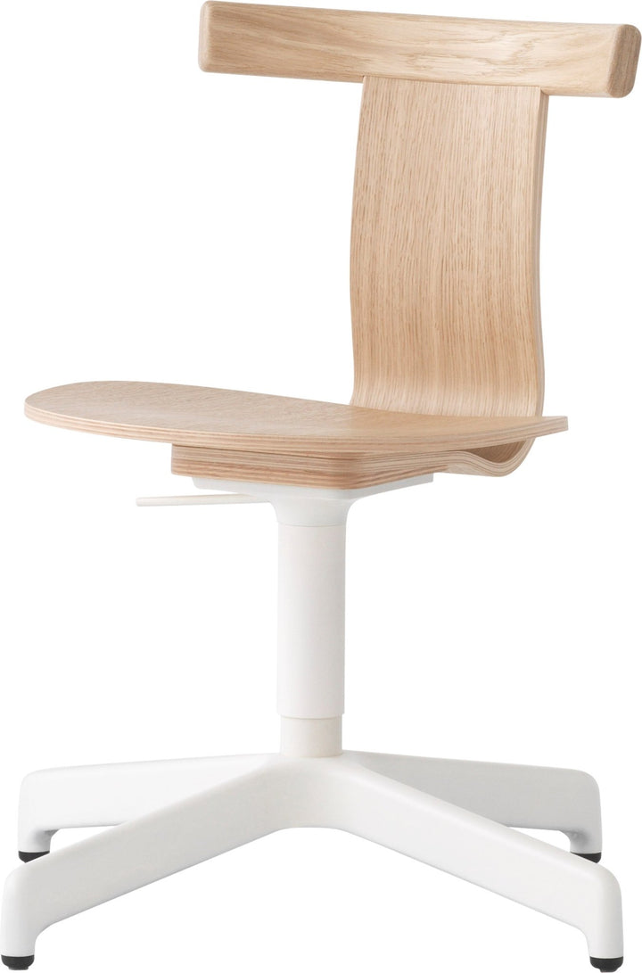 Jiro Swivel Chair - Resident - Chairs - Natural With White Base - HORNE