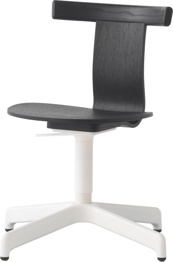 Jiro Swivel Chair - Resident - Chairs - Black With White Base - HORNE