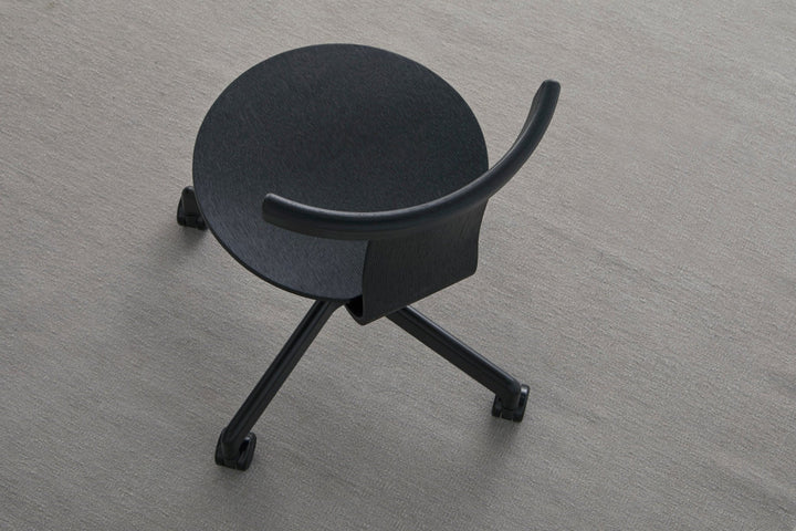 Jiro Swivel Chair - Resident - Chairs - Natural With White Base - HORNE
