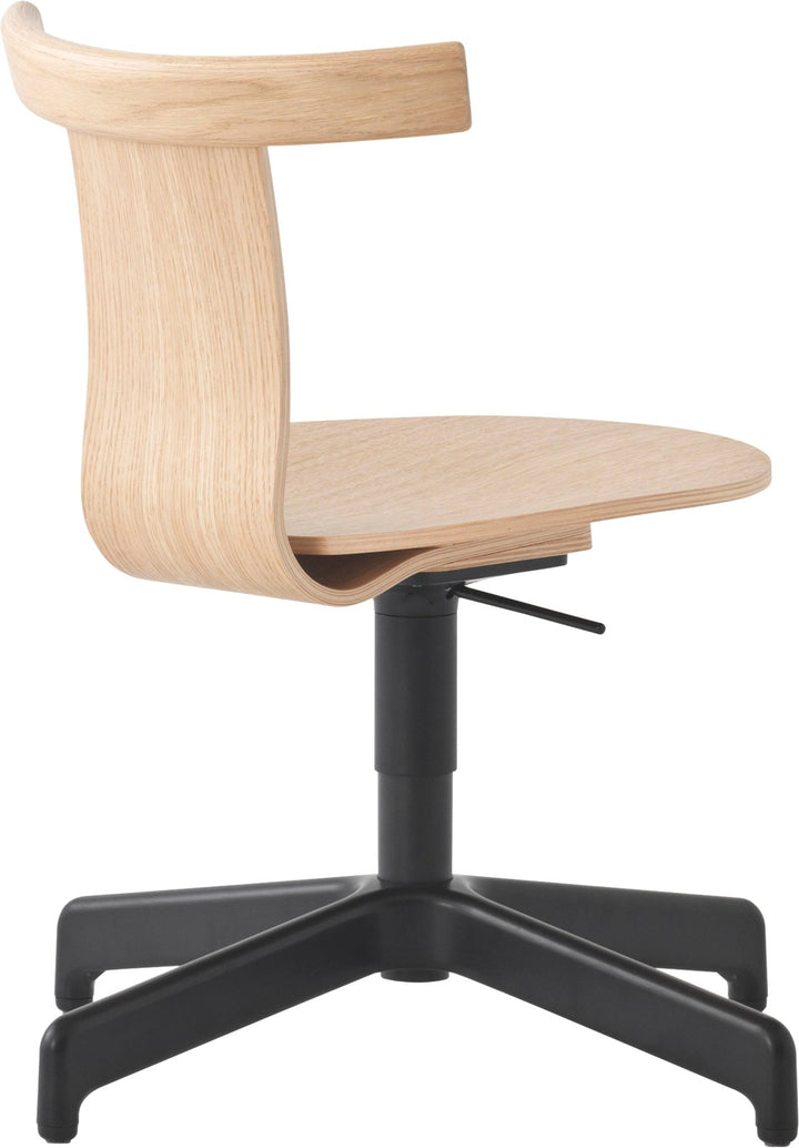 Jiro Swivel Chair - Resident - Chairs - Natural With White Base - HORNE