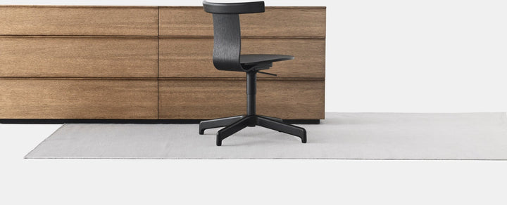 Jiro Swivel Chair - Resident - Chairs - Natural With White Base - HORNE