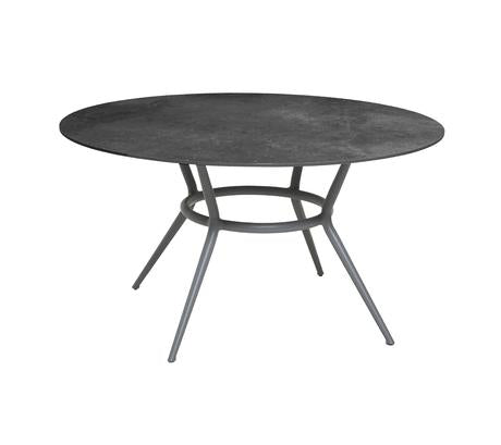 Joy Circular Dining Table - Cane Line - Outdoor Furniture - Light Grey - Black - HORNE