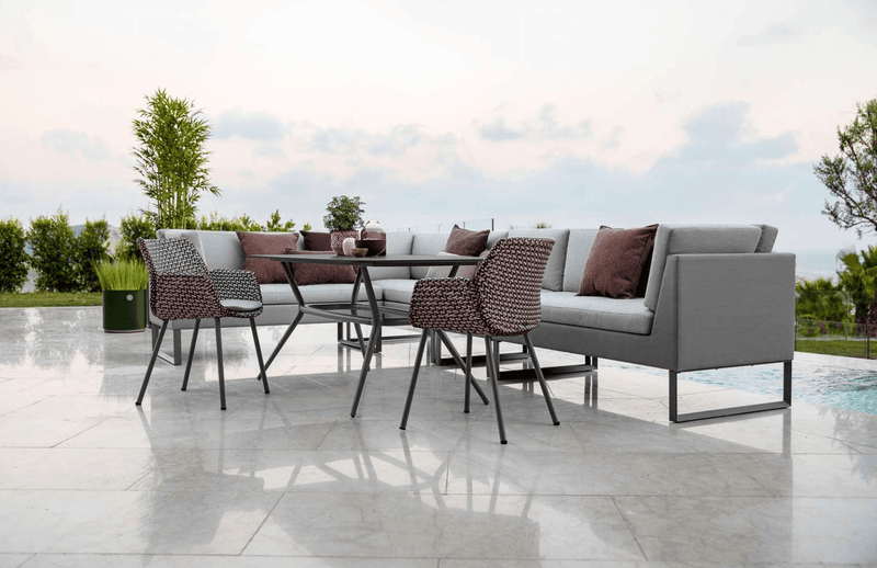 Joy Circular Dining Table - Cane Line - Outdoor Furniture - Lava Grey - Grey - HORNE