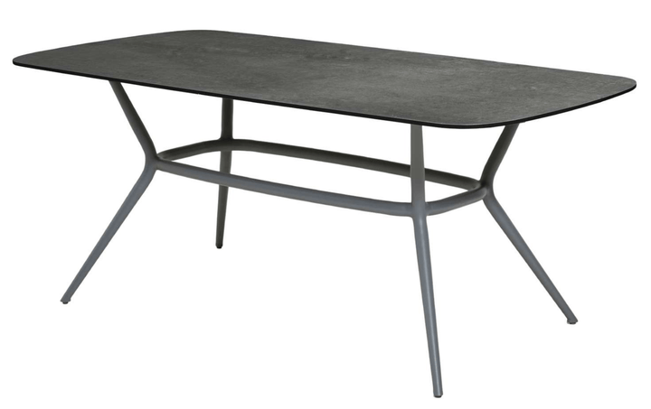 Joy Rectangular Dining Table - Cane Line - Outdoor Furniture - Light Grey - Dark Grey - HORNE