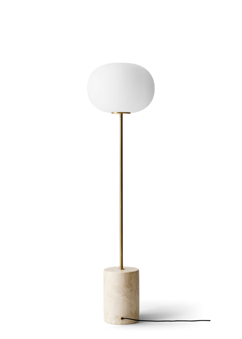 JWDA Floor Lamp - Audo Copenhagen - Pendants - Travertine / Brushed Brass - HORNE