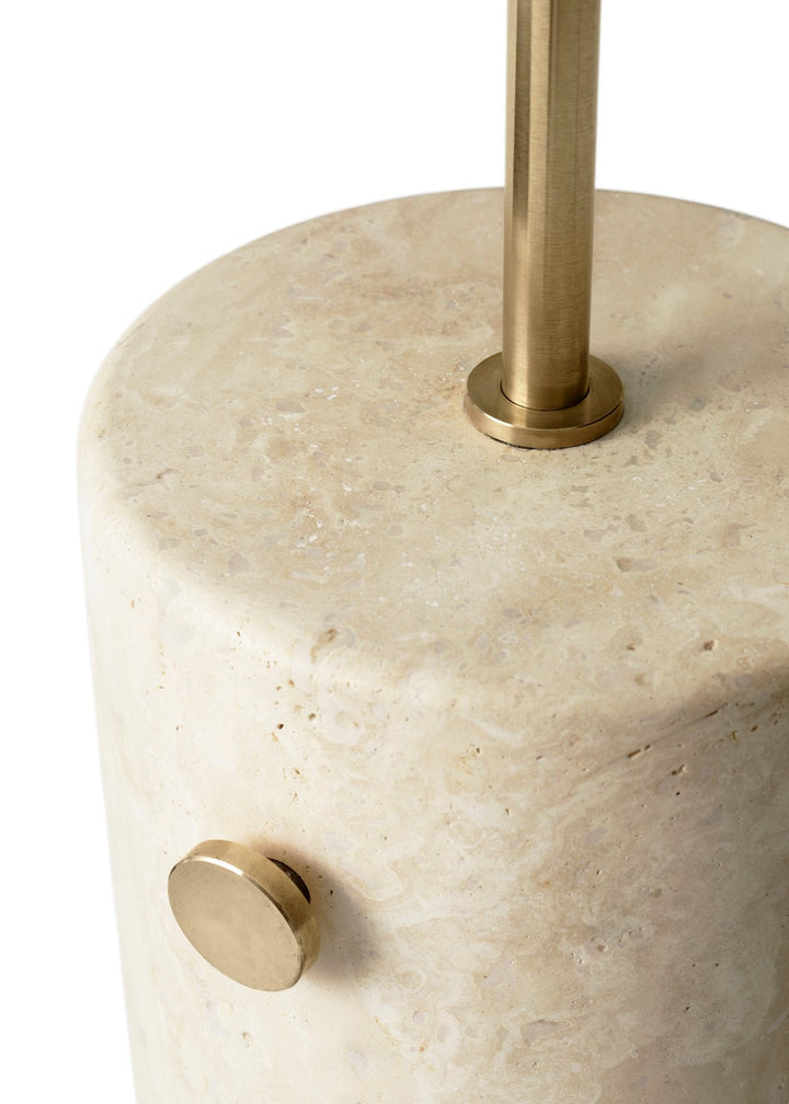JWDA Floor Lamp - Audo Copenhagen - Pendants - Travertine / Brushed Brass - HORNE