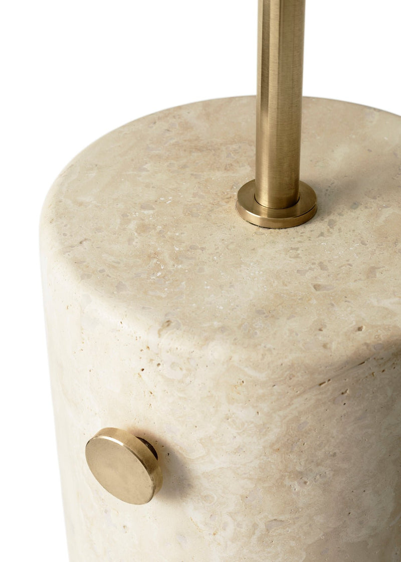 JWDA Floor Lamp - Audo Copenhagen - Pendants - Travertine / Brushed Brass - HORNE
