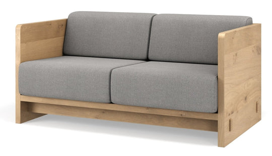 Karm 2 - Seater Sofa - BRDR. Kruger - Sofas - Oiled Oak - Hallingdal Grey 0113 - HORNE