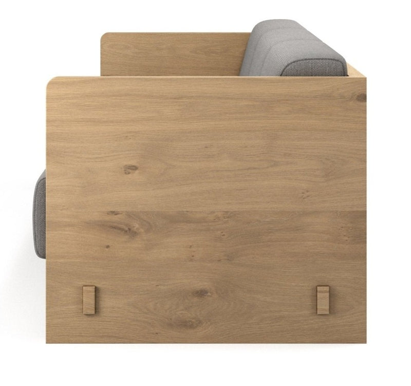 Karm 3 - Seater Sofa - BRDR. Kruger - Sofas - Fumed Oak - Hallingdal Grey 0113 - HORNE