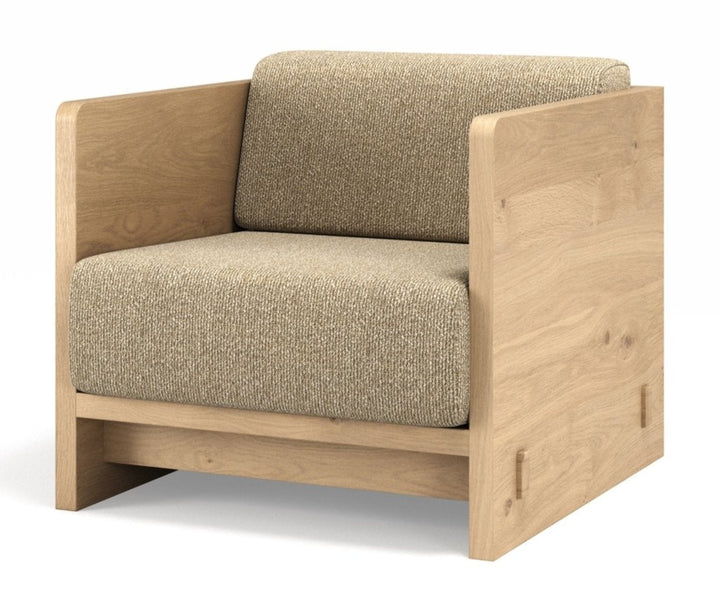 Karm Lounge Chair - BRDR. Kruger - Chairs - Oiled Oak - Moss Cream 0019 - HORNE